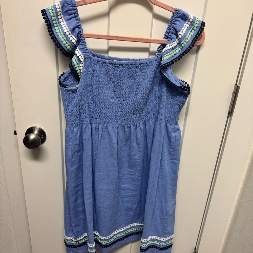 Sail to Sable Smocked Dress L